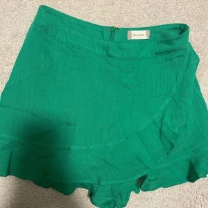 Altar’d state green shorts/skirt